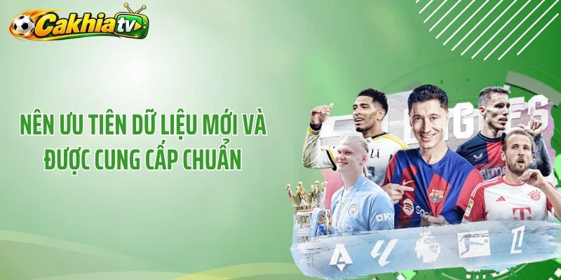Nên ưu tiên dữ liệu mới và được cung cấp chuẩn
